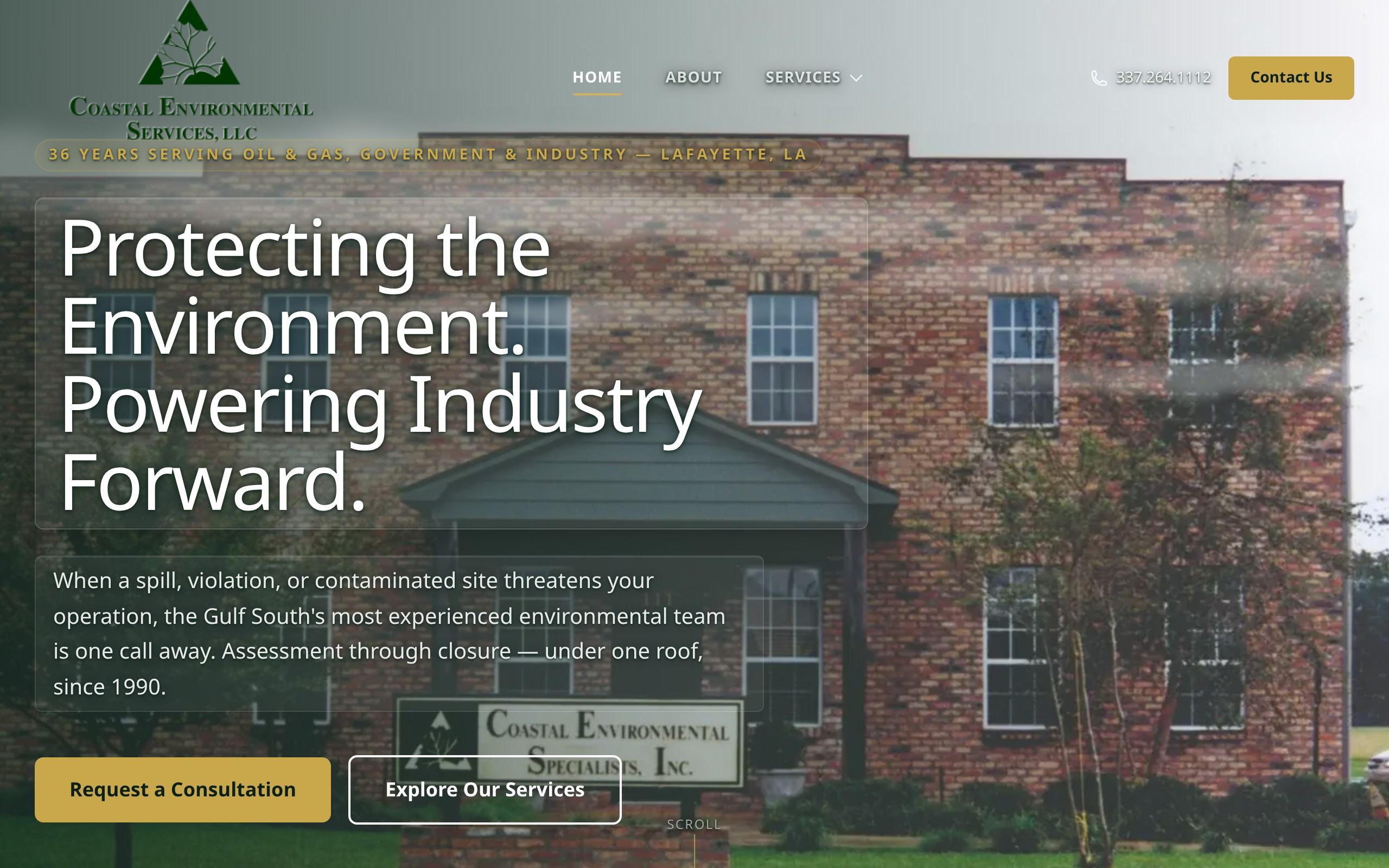 Coastal Enviro website screenshot